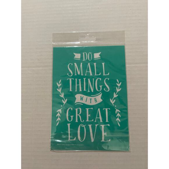Chalk Couture 5X7 New  Reusable Transfer "Do Small Things With Great‎ Love - Picture 6 of 6